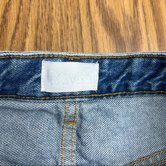 Boyish The Corey Ripped Denim Skirt in Dr. Strangelove - Picture 5 of 12